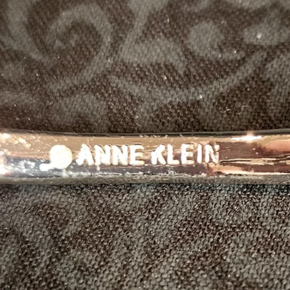 Anne Klein Silver Plated Bracelet with a Butterfly and Iridescent Flowers - Picture 5 of 5